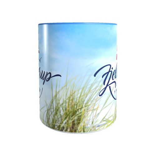 Düne-Tasse Dänemark ★ Meine zweite Heimat Fjellerup ★ Strand Küste Kaffee-Becher - Bild 2 von 3