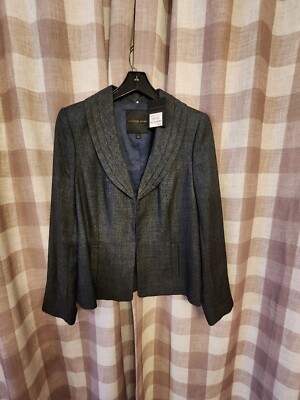Classiques Entier Womens Size L Large Navy Blue Blazer Business Casual Jacket