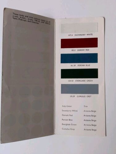 BMC Morris Austin MG 1100 Workshop Manual, Handbooks & Salesman Card, BMC Maps - Picture 5 of 24