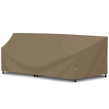 SunPatio Outdoor Curved Sectional Couch Cover, Heavy Duty Waterproof Patio So...