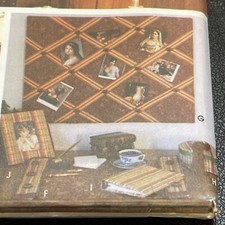 UNCUT Simplicity Craft 5196 Desk Accessories Blotter Cork Board Office Decor