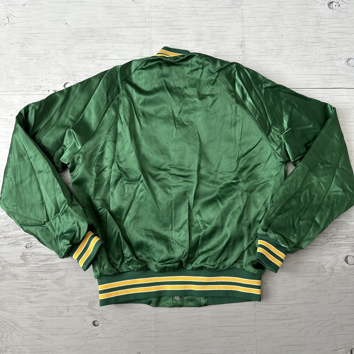 Vintage 90s Oakland Athletics A's Satin Jacket by Chalk Line