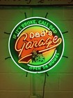 Dad's Garage Open 24 Hours 24" Neon Light Lamp Sign With Hd Vivid Printing