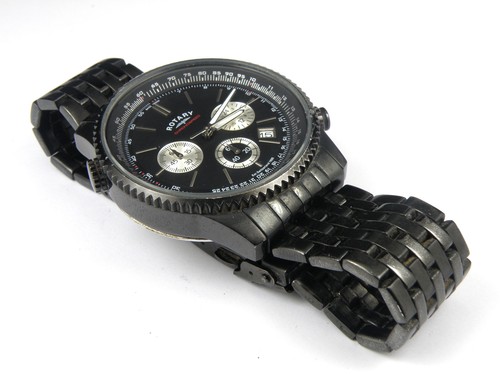 Mens Rotary GB03778/04 Aquaspeed Chronograph Military Watch - 100m - Picture 4 of 7