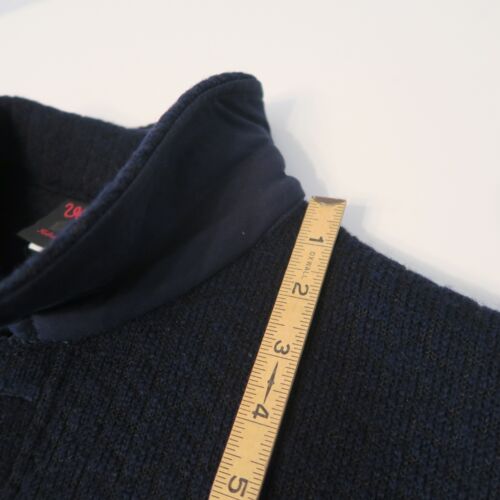 VETRA FRENCH GENTLEMAN BLU NAVY ABBIGLIAMENTO DA LAVORO MAGLIA LANA VERGINE GIACCA 5U/5 M CAPPOTTO - Foto 10 di 15