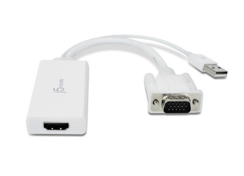 J5 Create VGA To HDMI Video + Audio Adapter White JDA204 - Picture 6 of 7