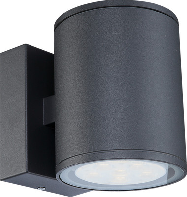 Praktische LED Wandleuchte Aluminium Druckguss dunkelgrau Glas klar Living-XXL Praktische LED Wandleuchte Aluminium Druckguss dunkelgrau Glas klar Living-XXL