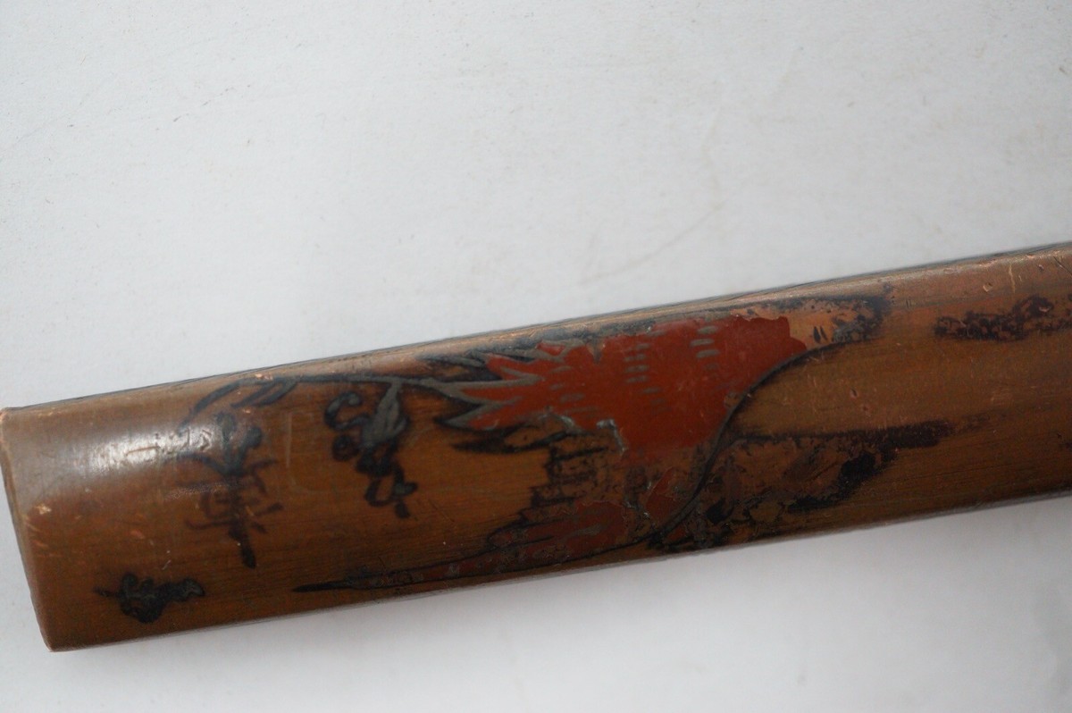 【 okazu⠀】 Japanese Antique Kozuka Knife Iron & Copper Original from