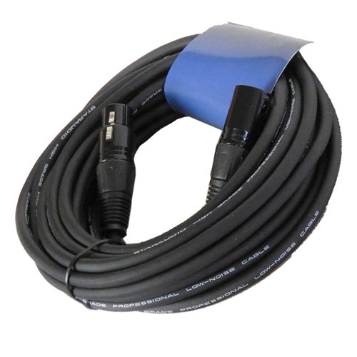 Par de cables de audio macho de 25 pies estéreo de cuarto de pulgada a cables hembra blindados de 3 pines - Imagen 12 de 17