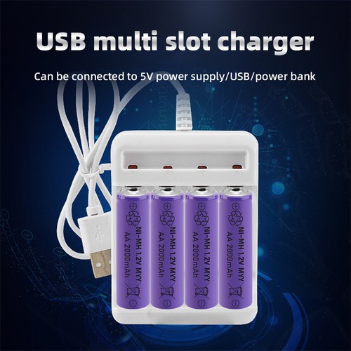 1.2v AA AAA Rechargeable Batteries Battery for Garden Solar Light Lot USA - Picture 3 of 35