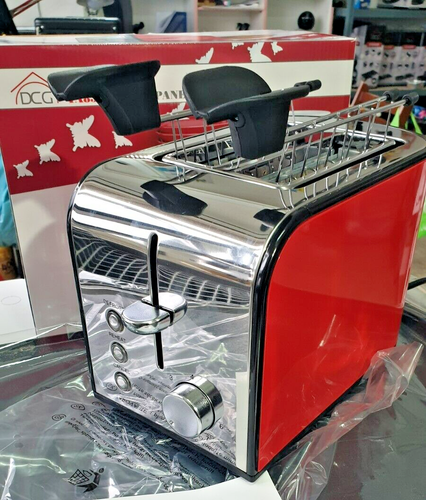 Tostapane 2 Pinze Acciaio Inox – Tosta, Riscalda, Scongela - Toast Farciti DCG - Foto 2 di 15