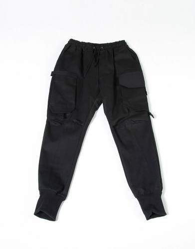 NewStylish Mens Multiple pocket accent black banded pants - Picture 10 of 12