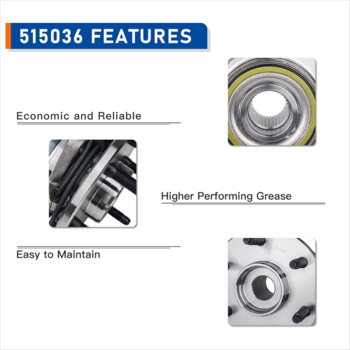 515036 Front 4WD/AWD Wheel Bearing Hub Assembly Compatible with Cadillac Escalad - Picture 4 of 12