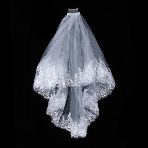Wedding Gauze Veil Mantilla Veil Veil Headpiece Birdcage Veil Bridal Head Veil - Bild 10 von 12