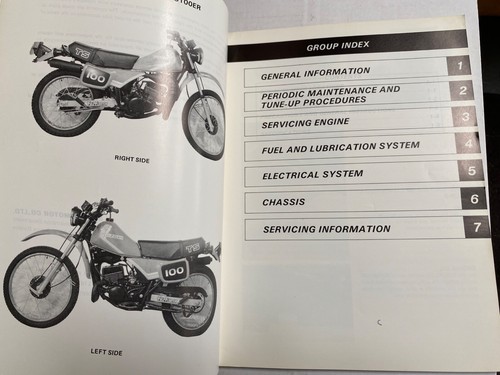 Genuine Suzuki TS100ER 1983 Workshop Service Manual Book 99500-21130-01E - Picture 4 of 4