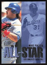1995 Ultra Insert #15 Mike Piazza Los Angeles Dodgers