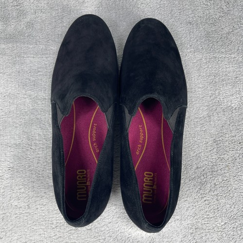 Munro Kam Damen Halbschuhe Gr. 11 Schwarz Wildleder Leder Komfort Slipper Schuhe M528286 - Bild 4 von 13