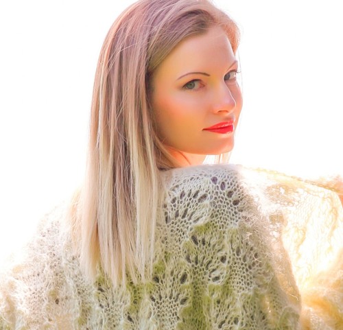 Мohair sweater cardigan unique fuzzy coatigan maxi wrap morning gown SuperTanya - Picture 9 of 9