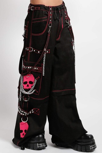 Tripp NYC Super Skull Hose [schwarz/pink] - Goth, Mall Goth, Punk - Bild 16 von 24