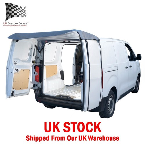Fiat Scudo Rear Awning Cover (2022+) Waterproof All-Weather Protection Grey - Picture 1 of 24
