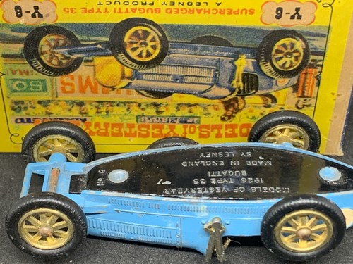 Matchbox Models of Yesteryear Y-6: Supercharged Bugatti Type 35 with Type D2 Box - Picture 6 of 7