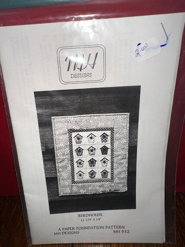 UNUSED MH Designs Piecing Birdhouse 11.25 X 14 Small Quilt Pattern MH 932 - Picture 2 of 4