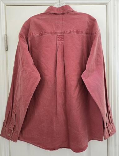 L.L. Camisa Bean Hombres L-Reg Roja Trabajo L/S Bolsillos Abotonados Campamento Denali Nat'l. Parque - Imagen 10 de 10