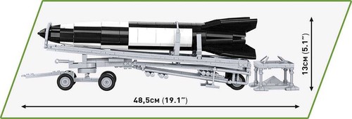 V2 rocket on Meiller vehicle brick model - COBI 3120 - 1210 bricks EXEC EDITION - Picture 5 of 14