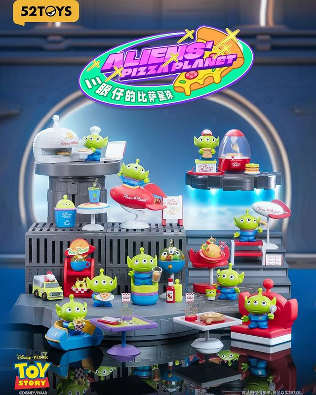 トイストーリー エイリアン 52TOYS ALIENS PIZZA PLANET 52Toys Disney Toy Story Aliens' Pizza Planet Different Style