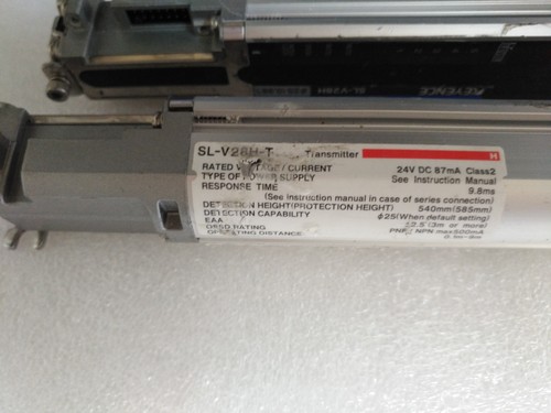 KEYENCE SL-V28H Light Curtain SL-V28H-T +SL-V28H-R Transmitter And Receiver - Picture 7 of 7