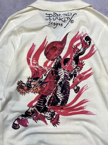 Vintage Ed Hardy Rugby Long Sleeve Polo Skull Japan Style Size S - Picture 12 of 12
