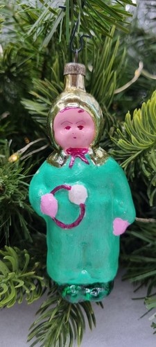 Pretty Lovely Characters Antique Glass Christmas Ornaments Vintage Decorations - Bild 34 von 45