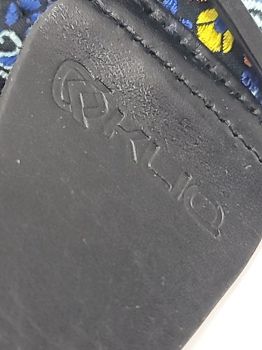 KLIQ Blue Woven Guitar Strap for Acoustic & Electric Guitars - Picture 6 of 7