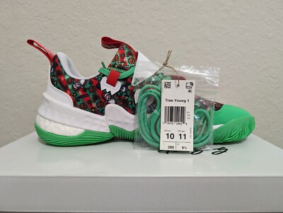 Adidas Trae Young 1 Christmas Basketball Screaming Green Red