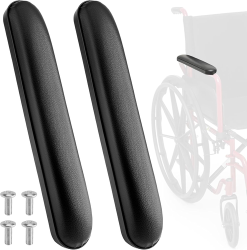 2PCS Heavy Duty Full Length Padded Armrest Fit for Invacare Wheelchairs - Picture 8 of 11