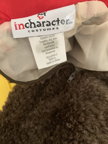 Incharacter Lil' Teddy Bear Infant Costume Halloween Baby Size Large 4 pcs - Picture 9 of 13