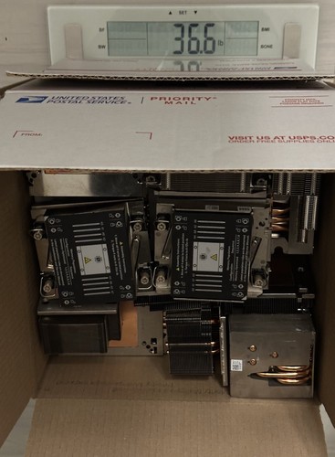 36.6 lbs Scrap Server Heatsinks for Copper and Aluminum Recovery LGA4677 LGA3647