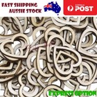 100x 10-30mm Wooden Pieces Wood Love Heart Confetti Table Decoration Wedding Tab