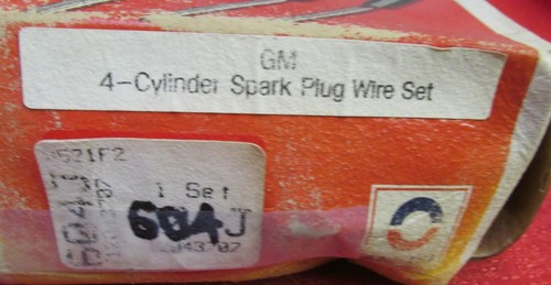 SPARK PLUG IGNITION WIRES DELCO 604J - GM 4CYL 1979-80 MONZA CITATION - NEW - Bild 4 von 4