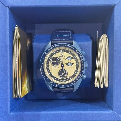 A+ Swatch Moonswatch Mission To The Super Blue Moonphase Watch - With Box - Picture 7 of 9