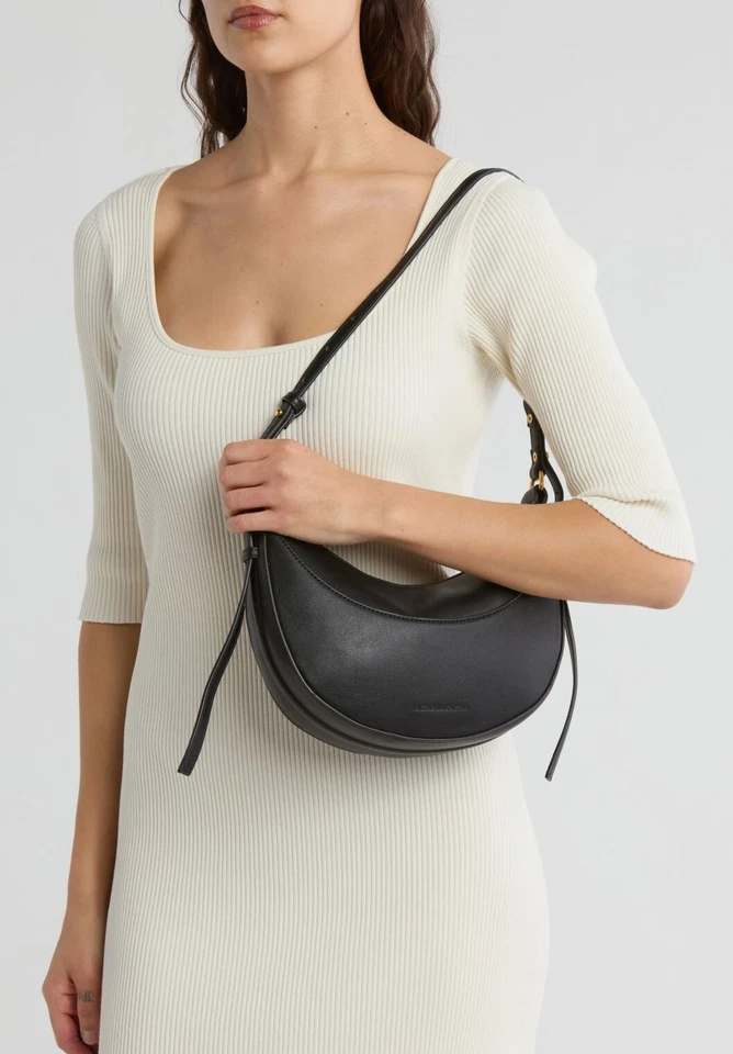 NWT Classic Everyday BCBG Small Black Hobo Adjustable Purse - Image 2 of 4