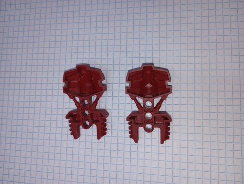 2 Bionicle Lego Parts number 50919 Foot Toa Hordika Dark Red Genuine Lego IRL - Picture 15 of 18
