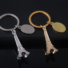 Cute Simulation Mini Eiffel Tower Key Ring Keyring Keychain Pendant Gift