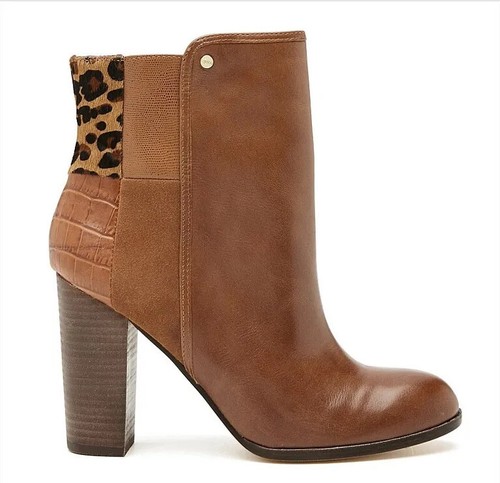 Mimco Make Tracks Heeled Ankle Boots Size 7.5/38