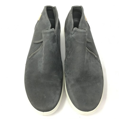 Ecco Soft 7 Ankle Boots Booties Shoes Womens Size 11 US 42 EU Gray Suede Zip Up - Picture 5 of 9