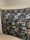Woodland Shower Curtain Hooks Trash Can Man Cave Rustic Elk Moose Canoe Cabin