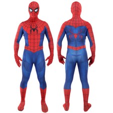 Upgraded Classic Raimi Spider-Man Jumpsuit Spiderman Cosplay Costume Halloween A