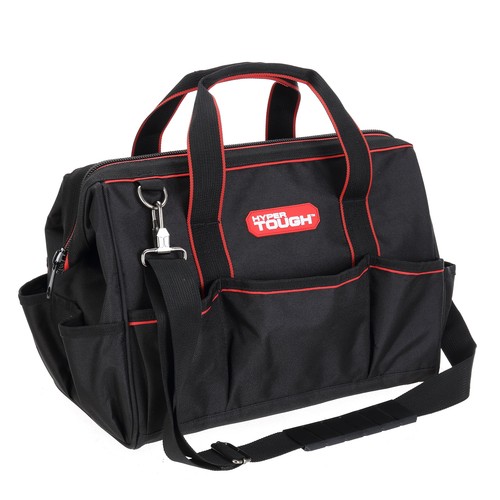 Hyper Tough 15" Large Mouth Tool Bag 8.27 x 15.00 x 11.81 Inches - Picture 6 of 9