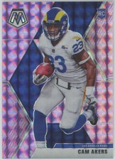 2020 Panini Mosaic Mosaic Purple #221 Cam Akers Rams RC 49/49