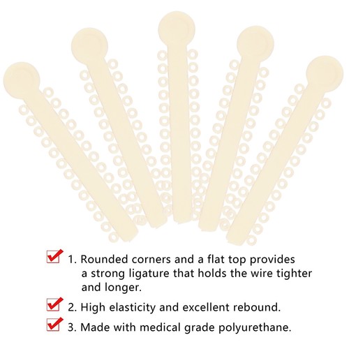 1040 Stück Dental Ortodoncia Ligaduras Tirantes Elásticos Bandas de goma 47 Farben - Bild 118 von 408